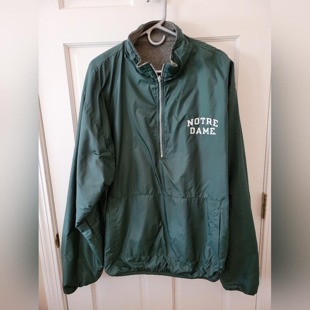 Notre Dame reversible pull over jacket